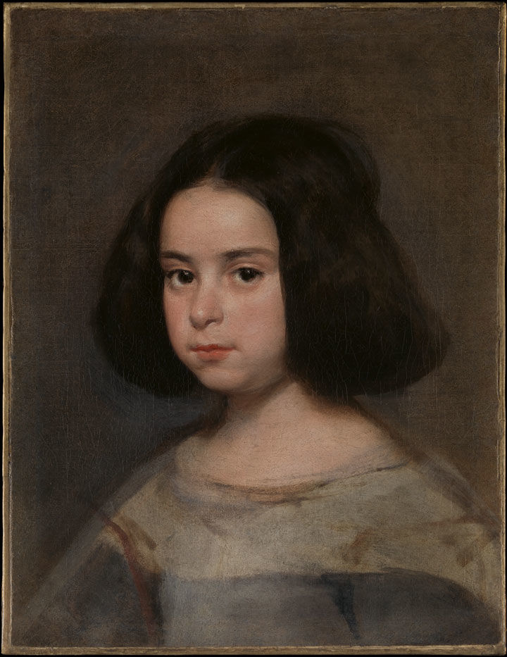 A Velázquez portrait of a young girl, after conservation treatment